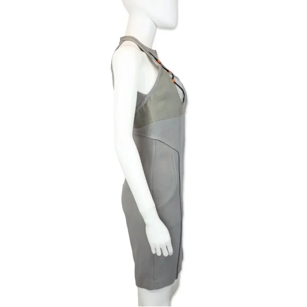 Gucci Vintage Runway S/S 2010 Sci-Fi Halter Mini Dress S IT 40 Grey MSRP $2150 - Picture 12 of 12